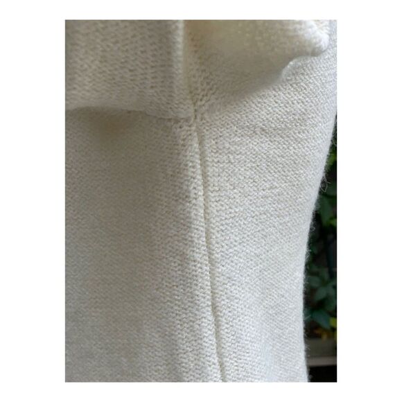 Vintage Cream Knit Cardigan Sweater Pearl Beads Sz S - Picture 9 of 11